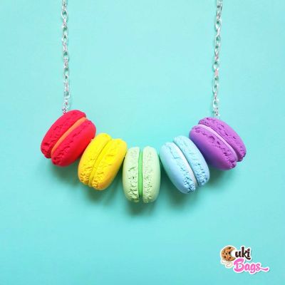 Rainbow Macarons necklace